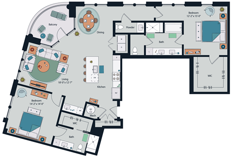 Society at Laurens B20 Floor Plan